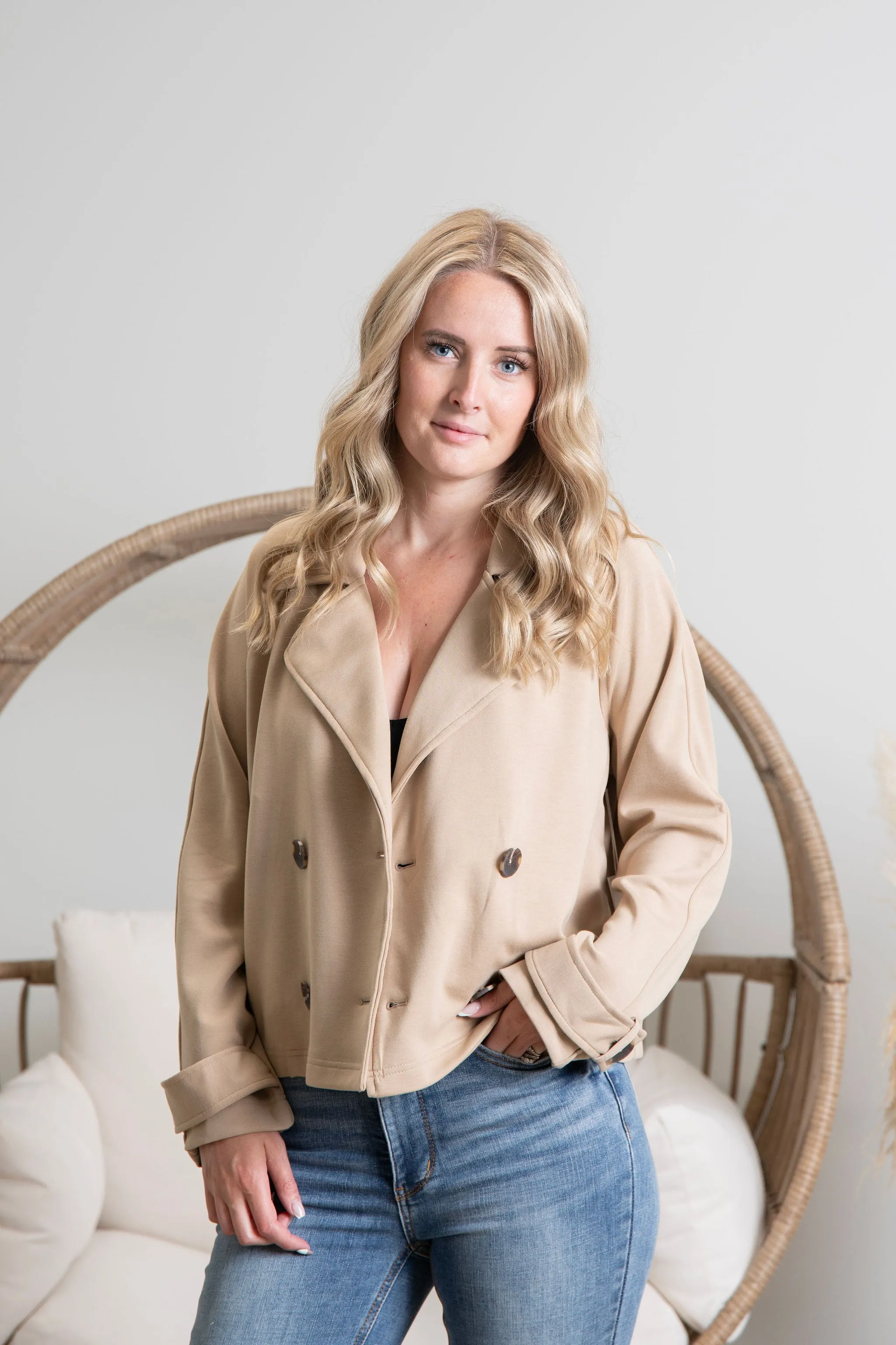 { DEX } Short Trench Coat