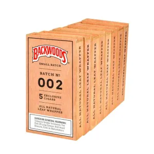 Backwoods Cigar Wraps Small Batch 002 8ct Box
