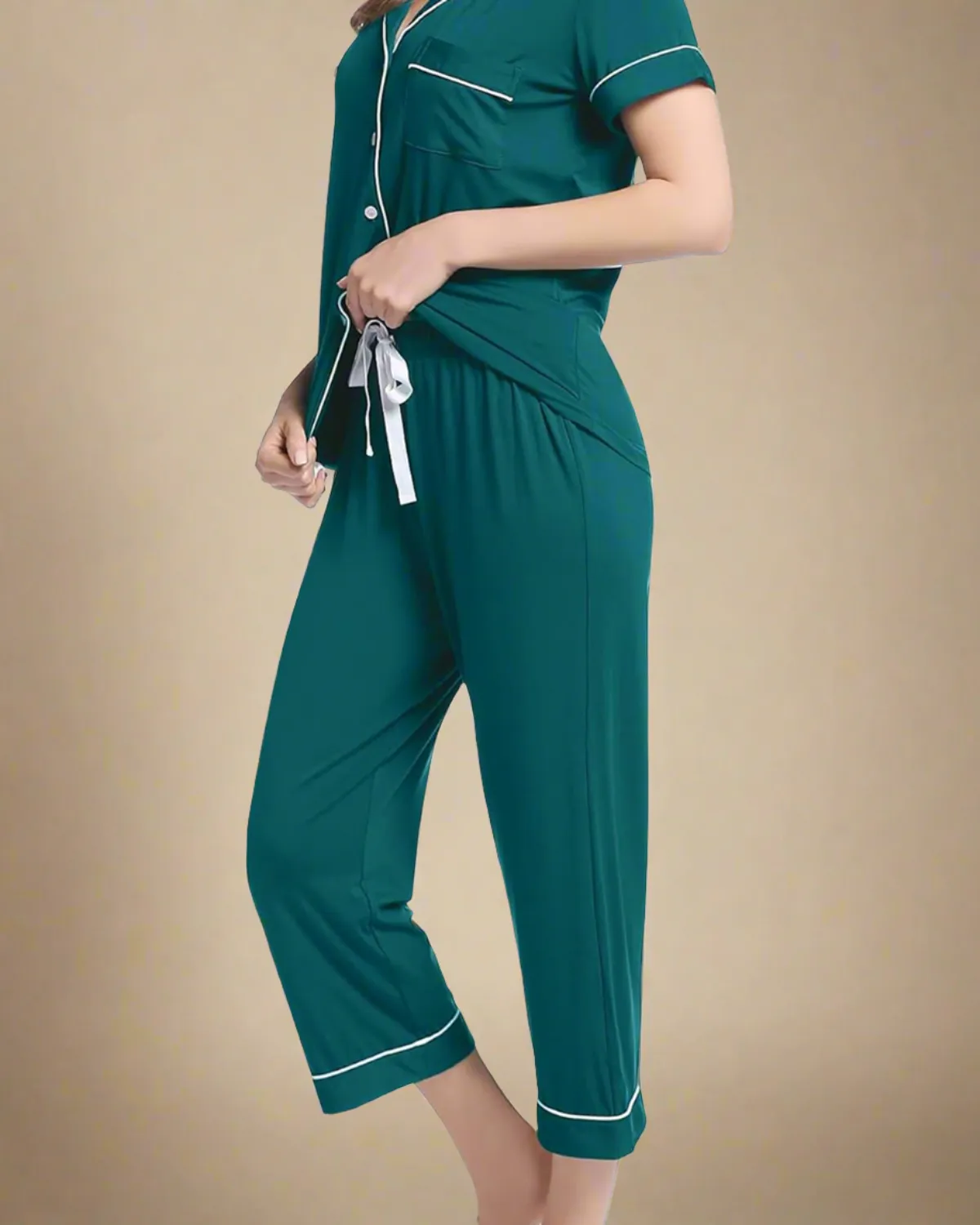 Bamboo Summer Cropped Pyjamas