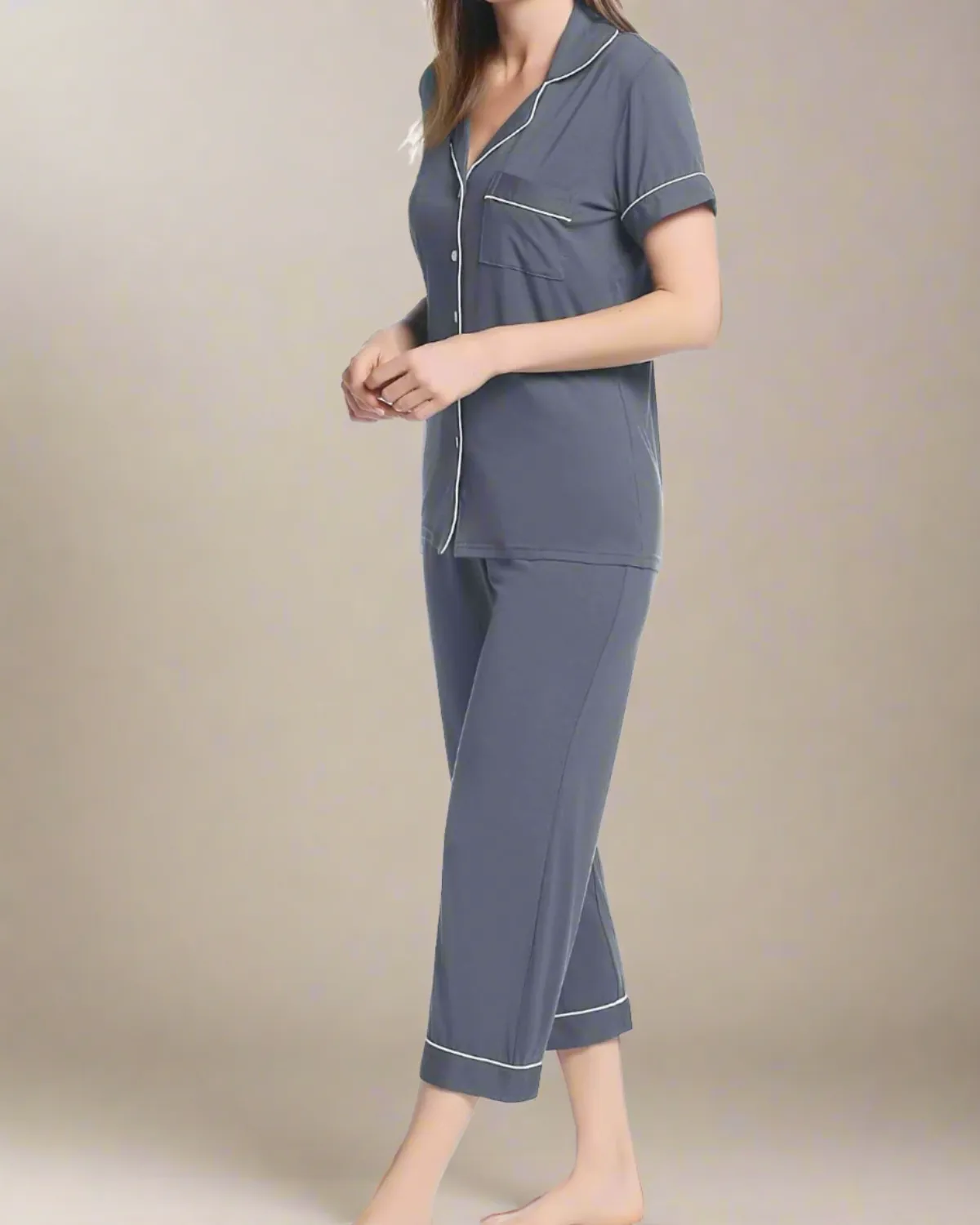 Bamboo Summer Cropped Pyjamas