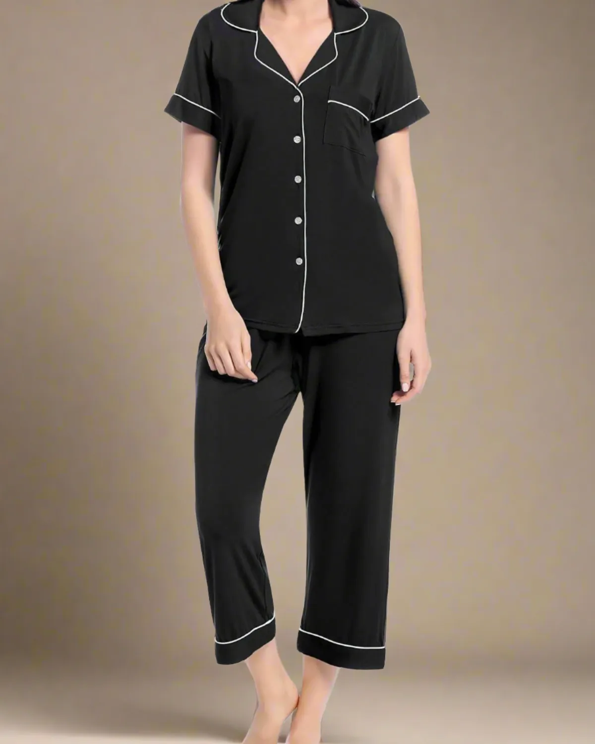 Bamboo Summer Cropped Pyjamas