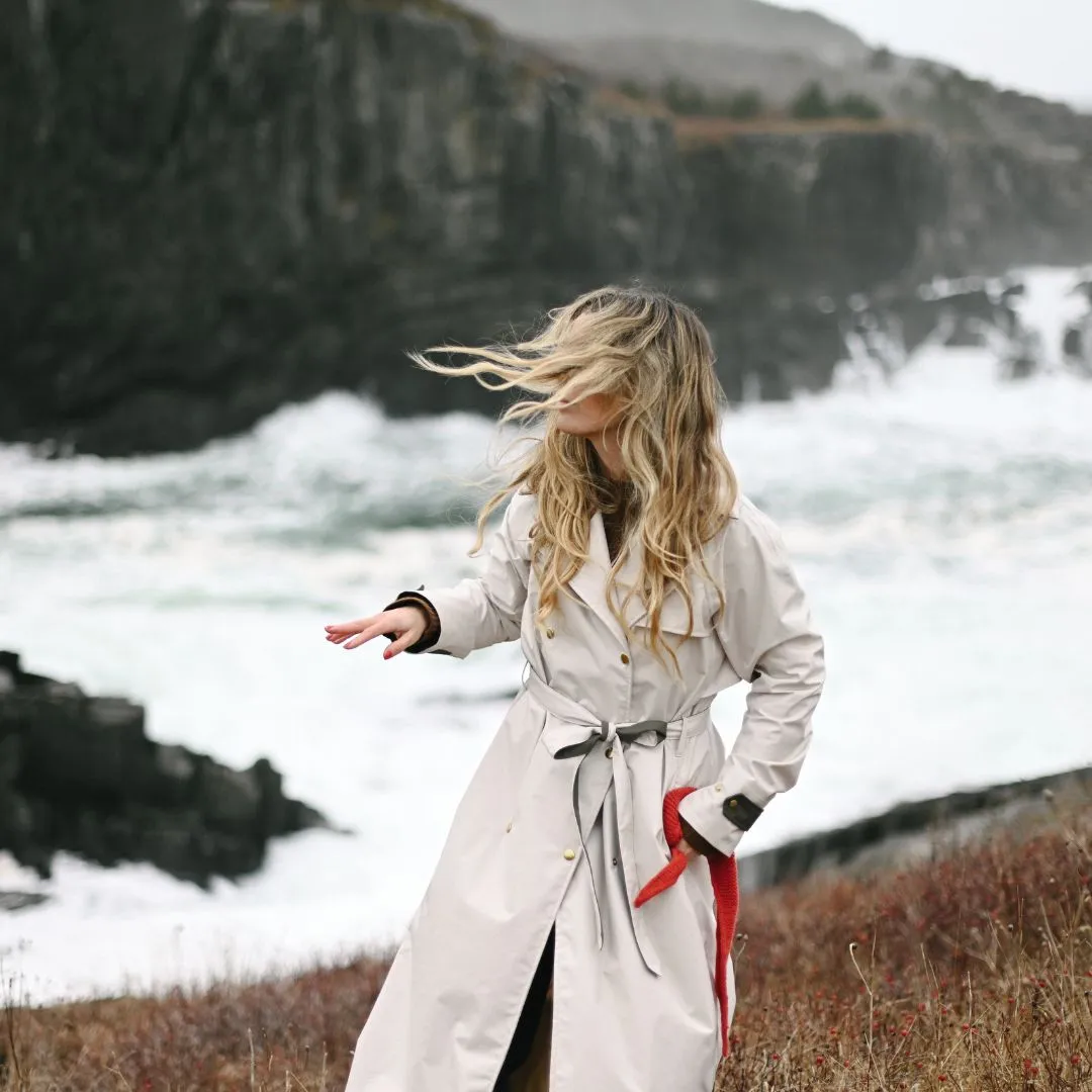 Boheme Trench Rain Coat - Salt
