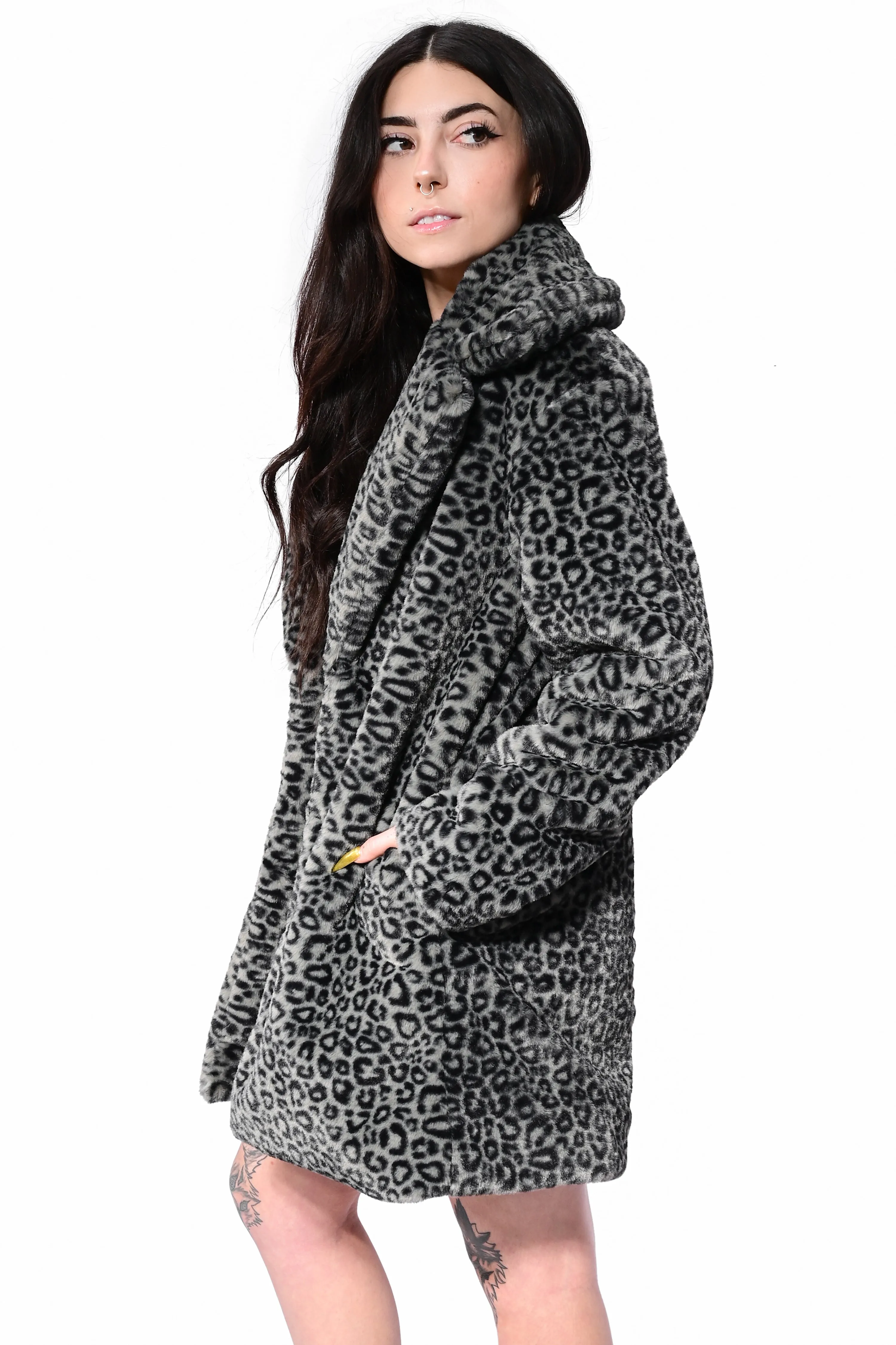 Charli Leopard Coat - Sign up for restock notifications