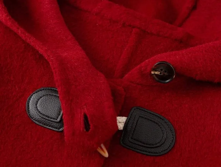 Classic Toggle Wool Hooded Coat