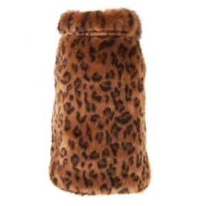 Coat | Leopard Faux Fur