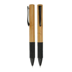 Eco-Friendly Bamboo Rubber Grip Pen