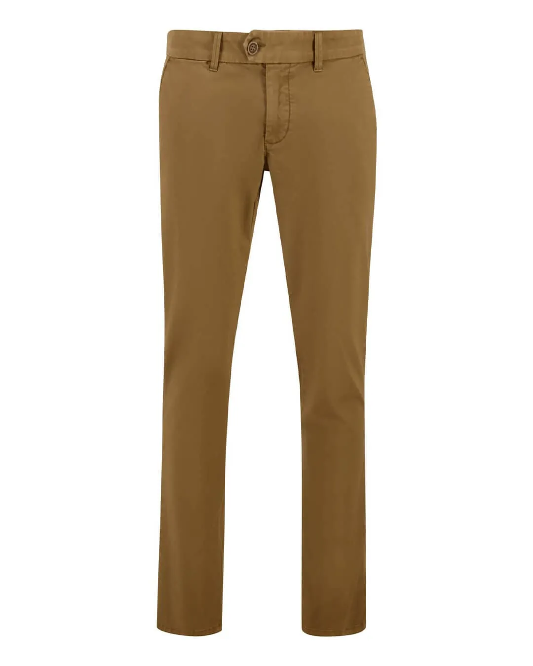 Fynch-Hatton Seasonal Camel Cotton Stretch Chino Trousers