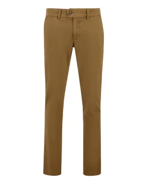 Fynch-Hatton Seasonal Camel Cotton Stretch Chino Trousers