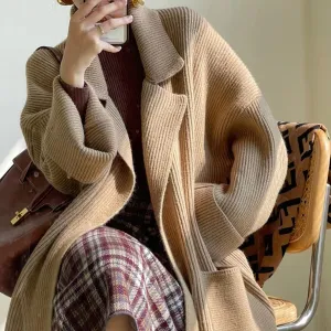 Knitted Slim Coat