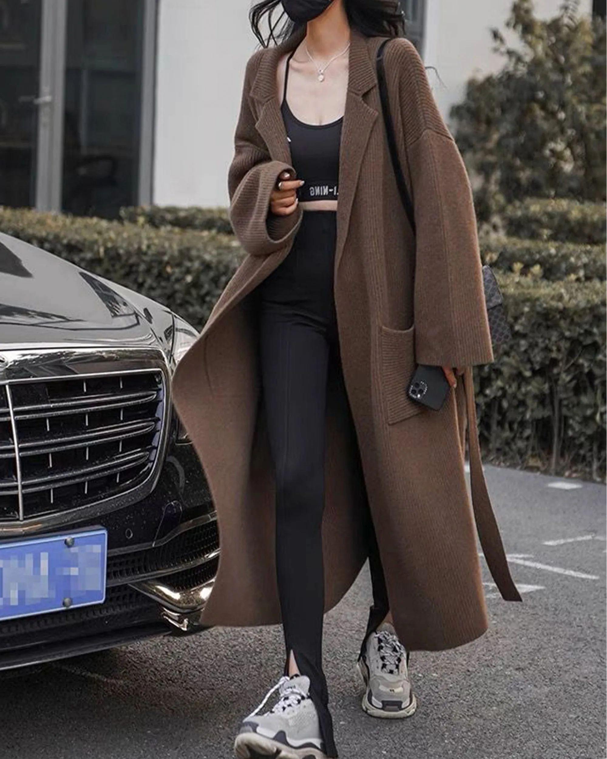 Knitted Slim Coat