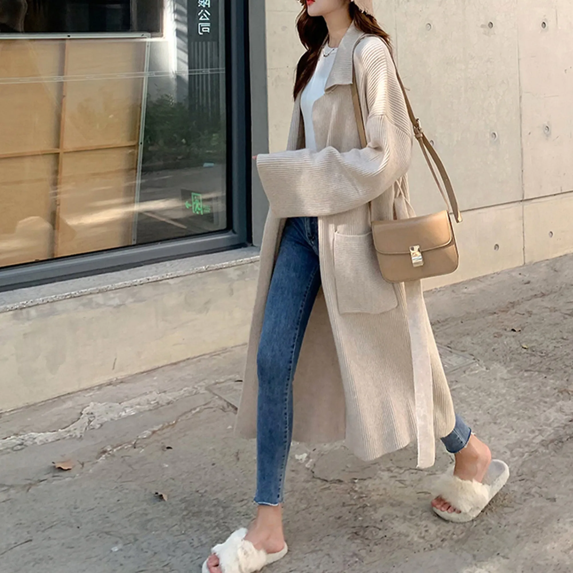 Knitted Slim Coat