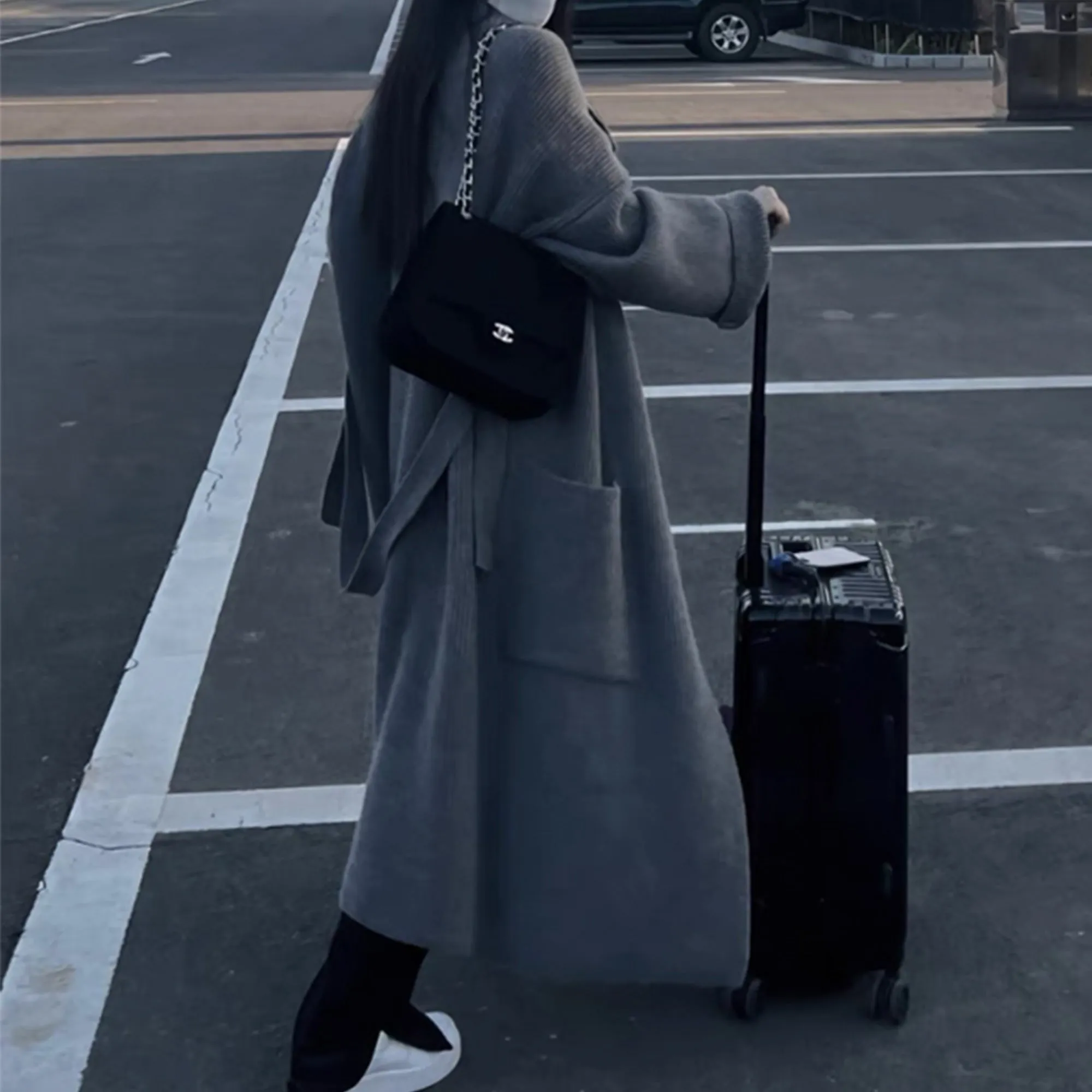 Knitted Slim Coat