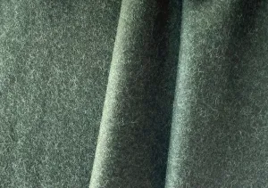 Mid to Heavy-Weight Olive Green Wool Melton Loden Cloth Coating (Made in Austria)