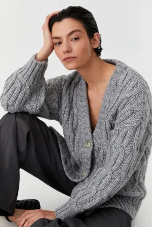 Morrison - Eden Knit Cardigan - Grey