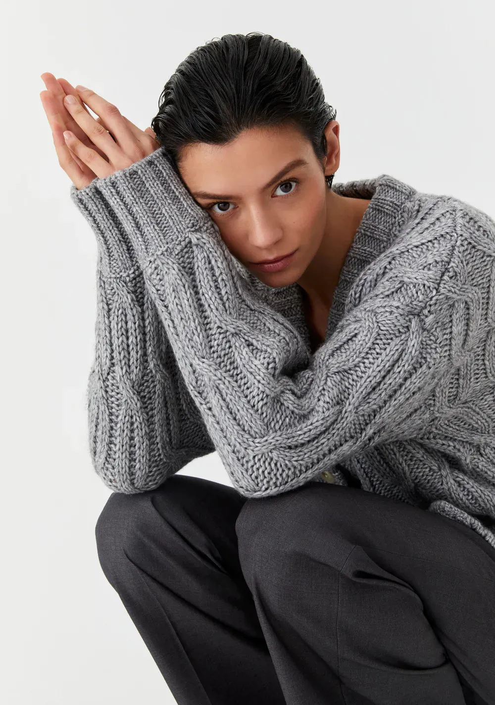 Morrison - Eden Knit Cardigan - Grey