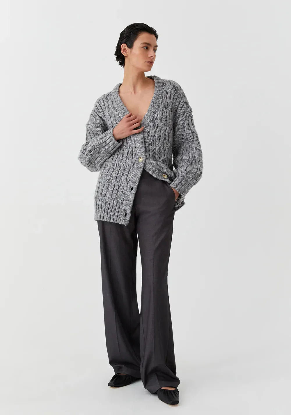 Morrison - Eden Knit Cardigan - Grey