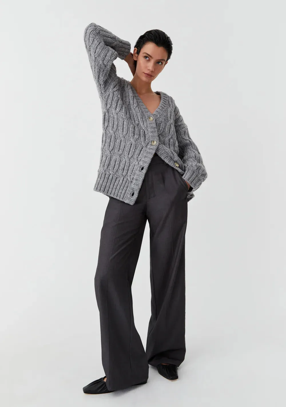 Morrison - Eden Knit Cardigan - Grey