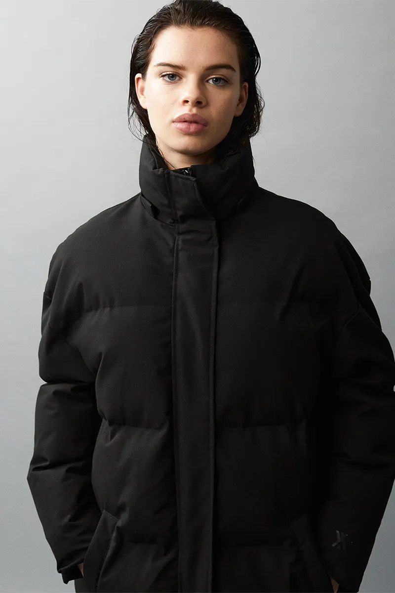 PHOEBE B PADDY POLY R AW22 BLACK