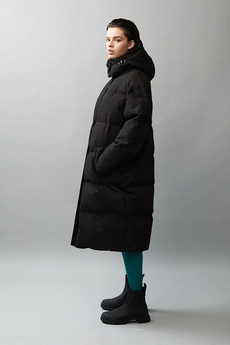 PHOEBE B PADDY POLY R AW22 BLACK