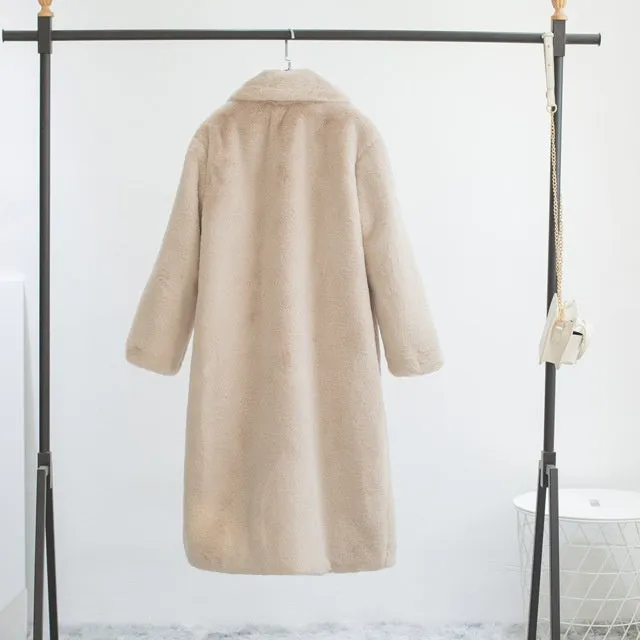 Premium Faux Fur Warm Coat