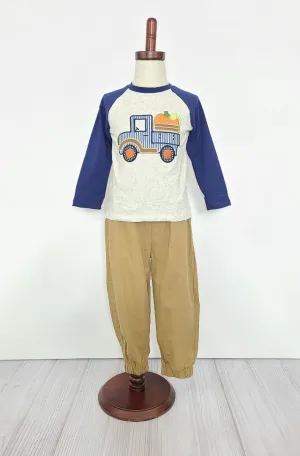 Pumpkin Truck 2-piece pant set