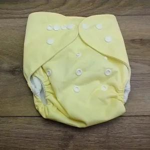 Reusable Cloth Pocket Nappy - Lemon