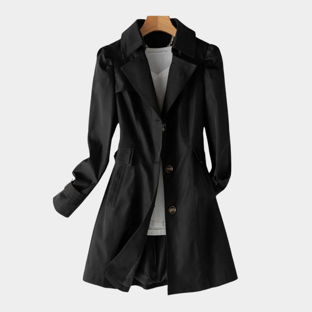 Spring Autumn Womens Trench Coat  Mid-Length, Single-Breasted - Multiple Colours