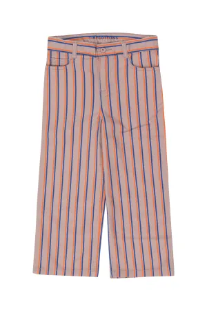 Striped Trousers in Taupe
