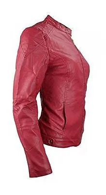 TATTOPANI-womens-faux-leather-plain-zip-up-ladies-jacket-with-stitching-detail