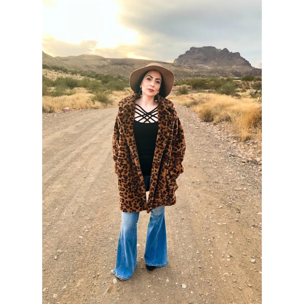 The Beth Leopard Fur Coat